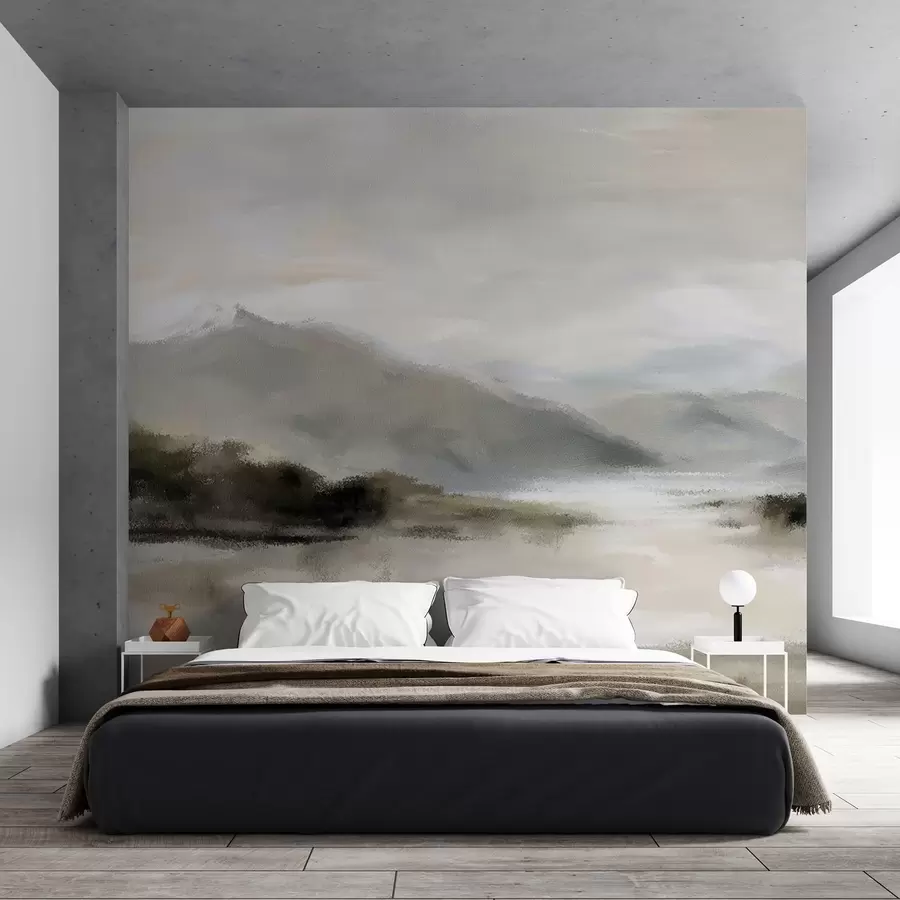 wall murals Painted mountains w05248