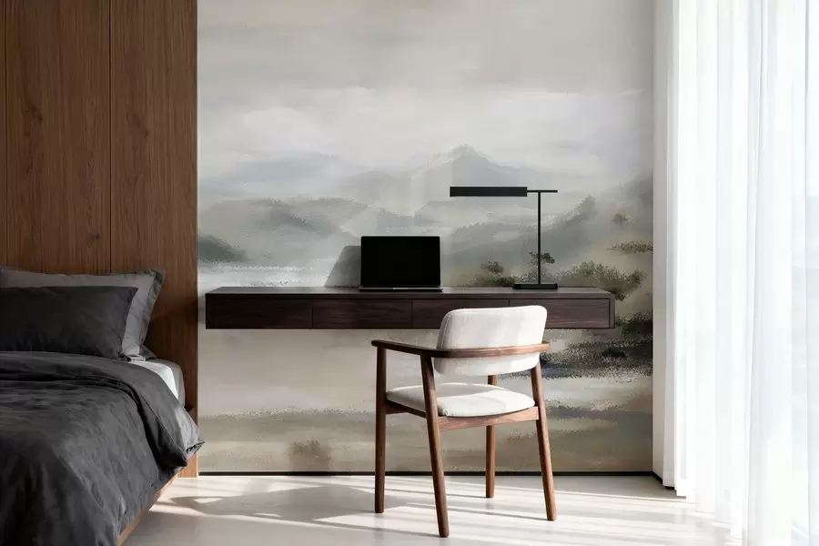 wall murals Painted mountains w05248