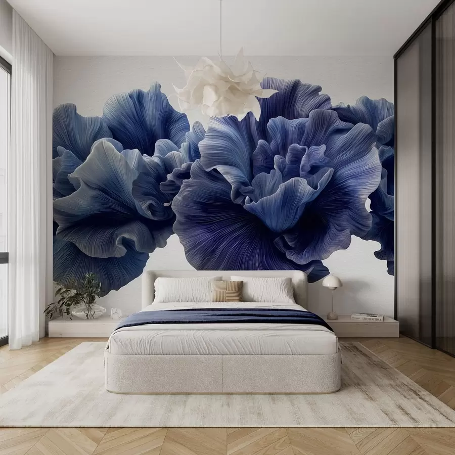 wall murals Luxurious curves of petals w05249