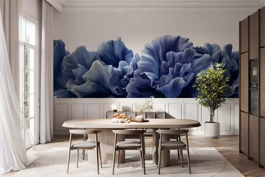 wall murals Luxurious curves of petals w05249