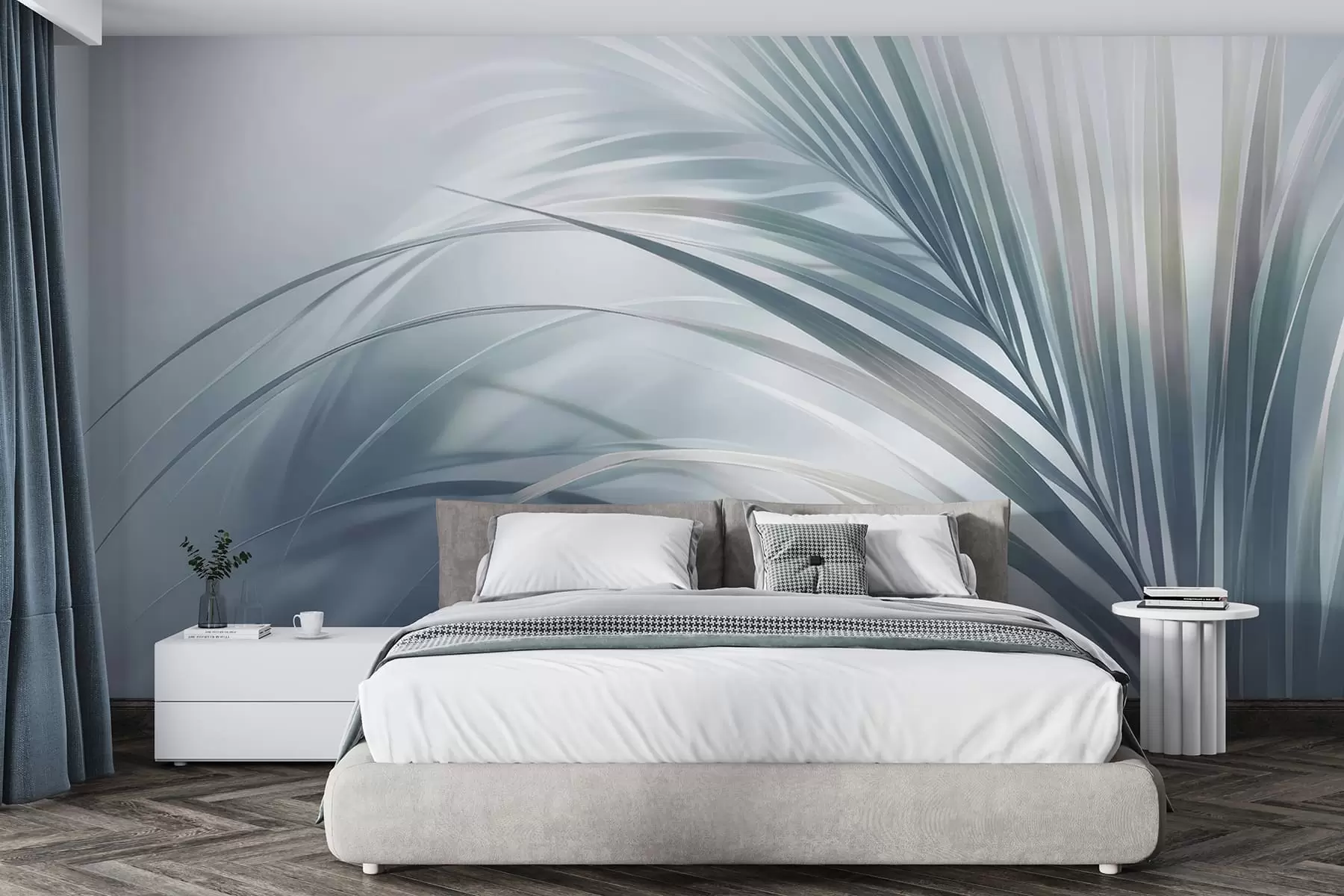 wall murals Large leaves w05253