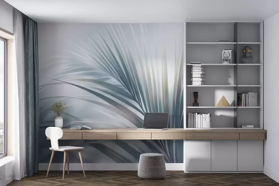 wall murals Large leaves w05253