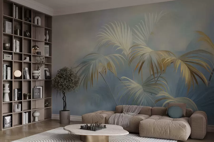 wall murals Elegant leaves w05255