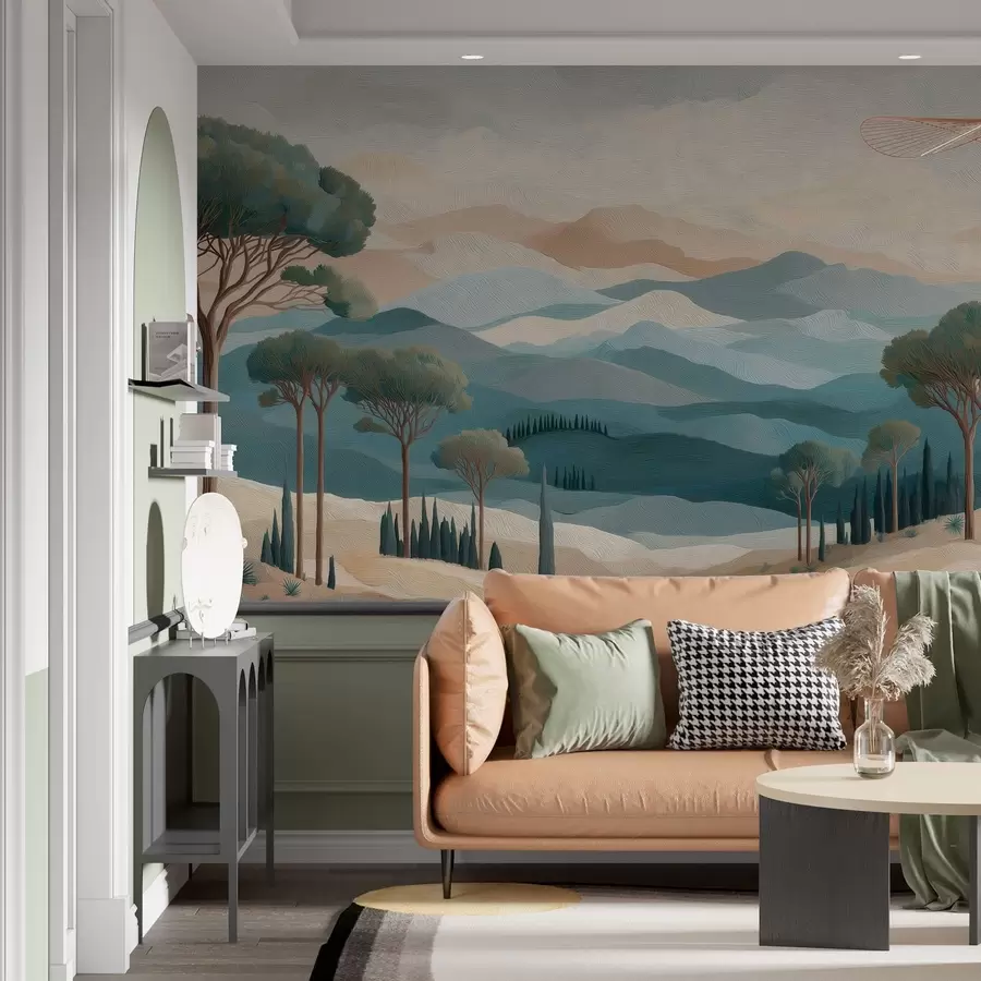 wall murals Landscape in oil paint style w05258