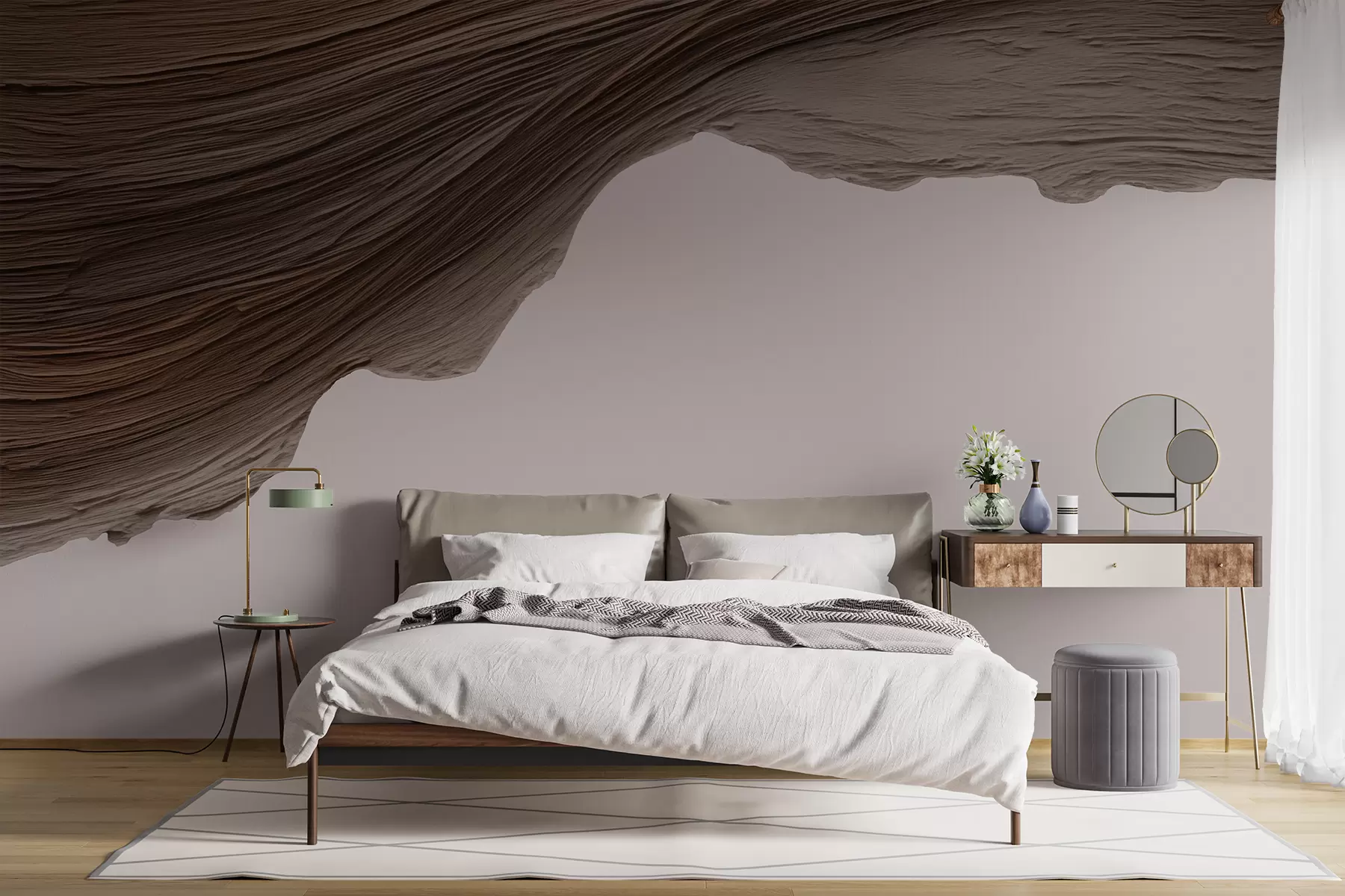 wall murals Wooden relief w05273