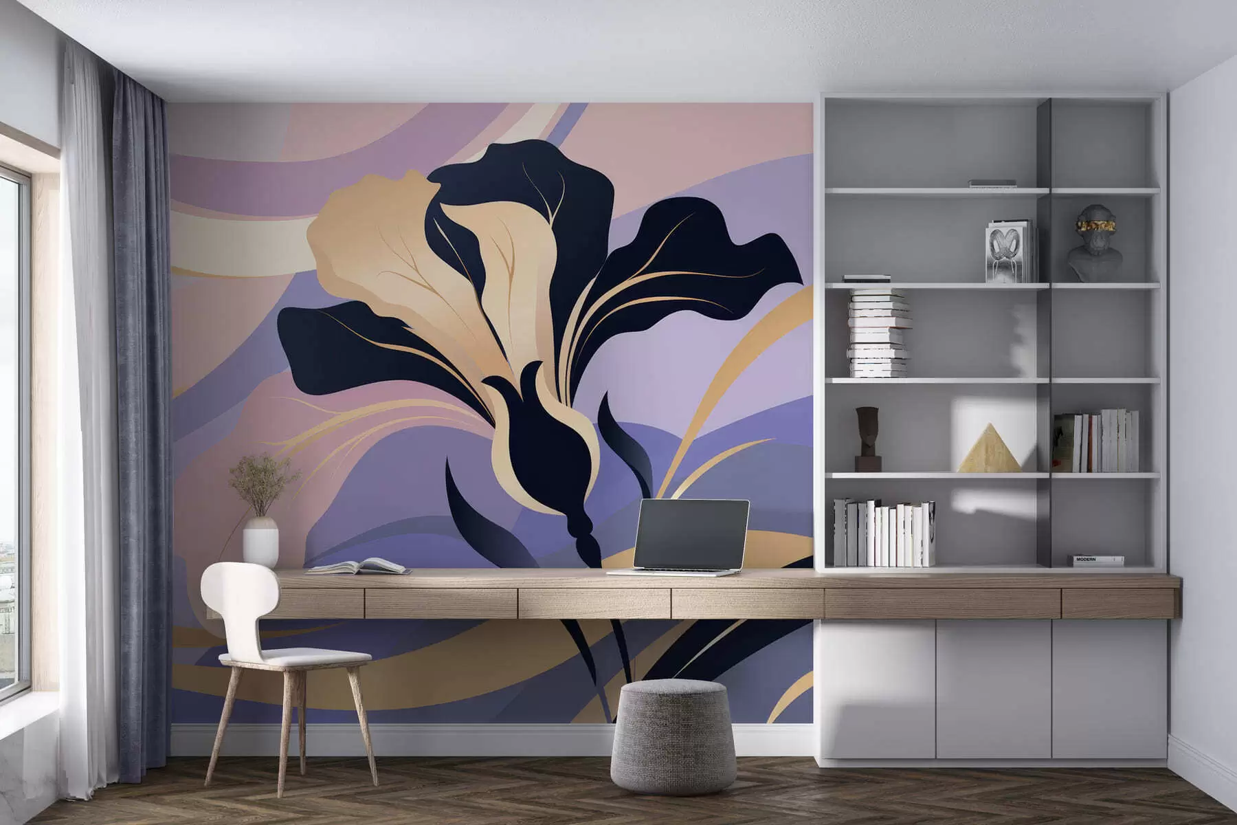 wall murals Abstract iris w05309