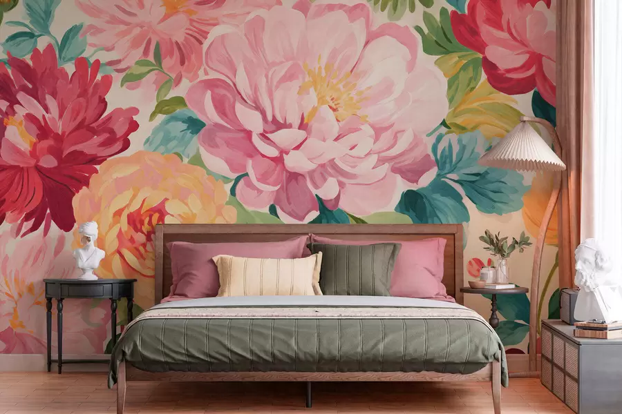 wall murals Peony garden w05313