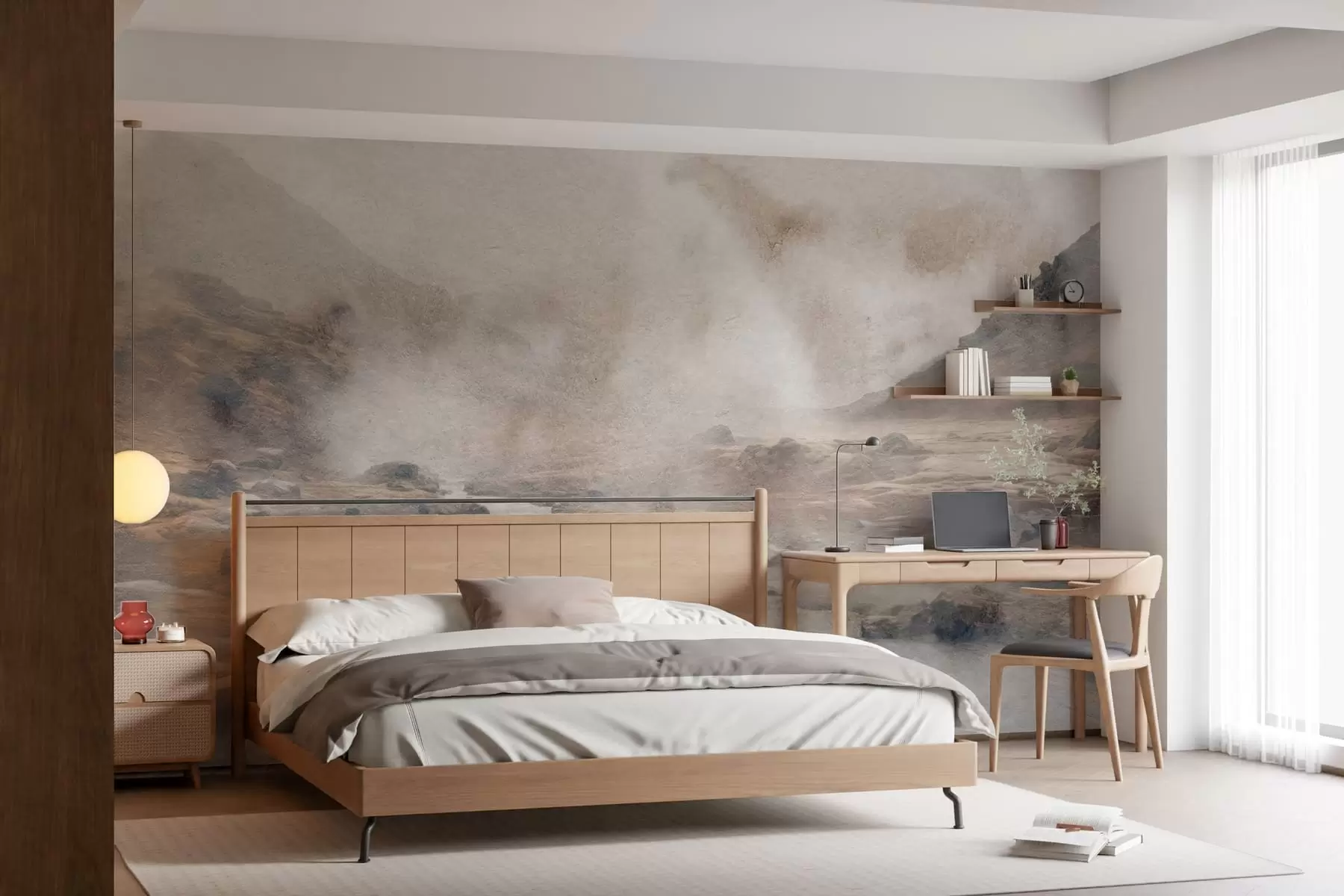 wall murals Valley of quiet mist w05363