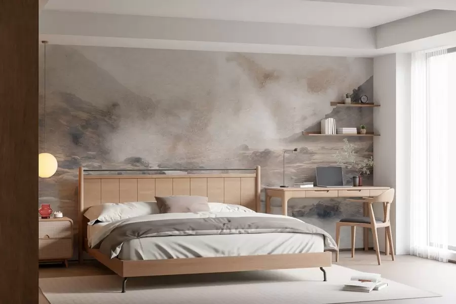 wall murals Valley of quiet mist w05363