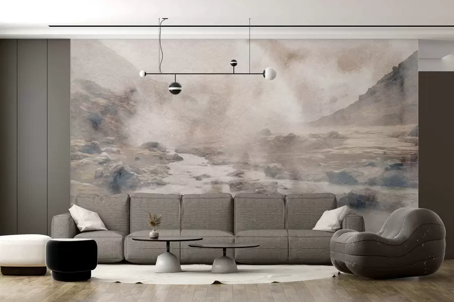 wall murals Valley of quiet mist w05363