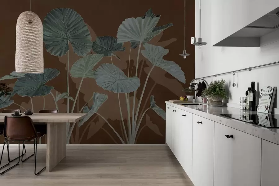 wall murals Garden of painted lotuses w05364v1