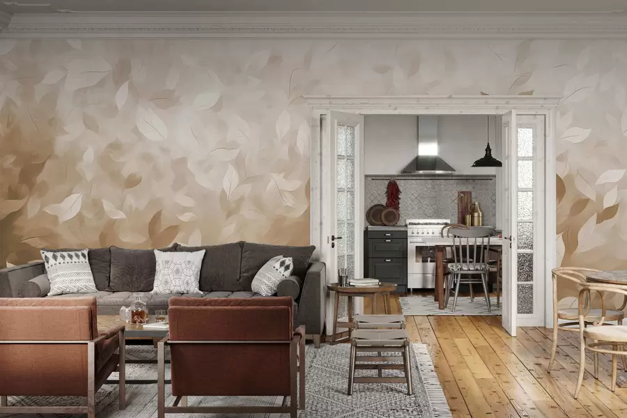 wall murals Leafy whisper w05277