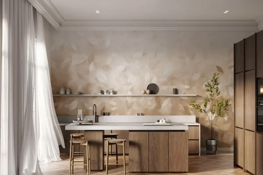 wall murals Leafy whisper w05277