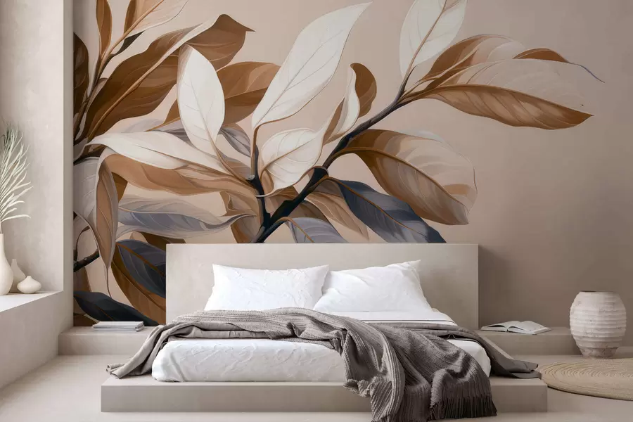 wall murals Elegant ficus branch w05315