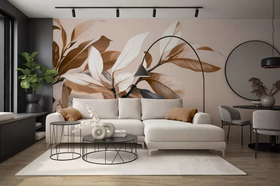 wall murals Elegant ficus branch w05315