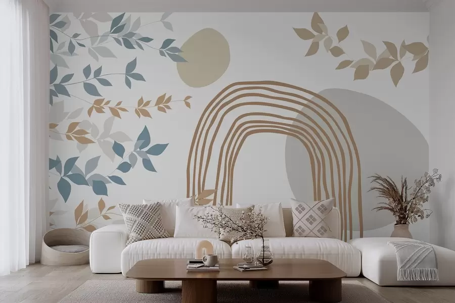 wall murals Abstraction and foliage w05373