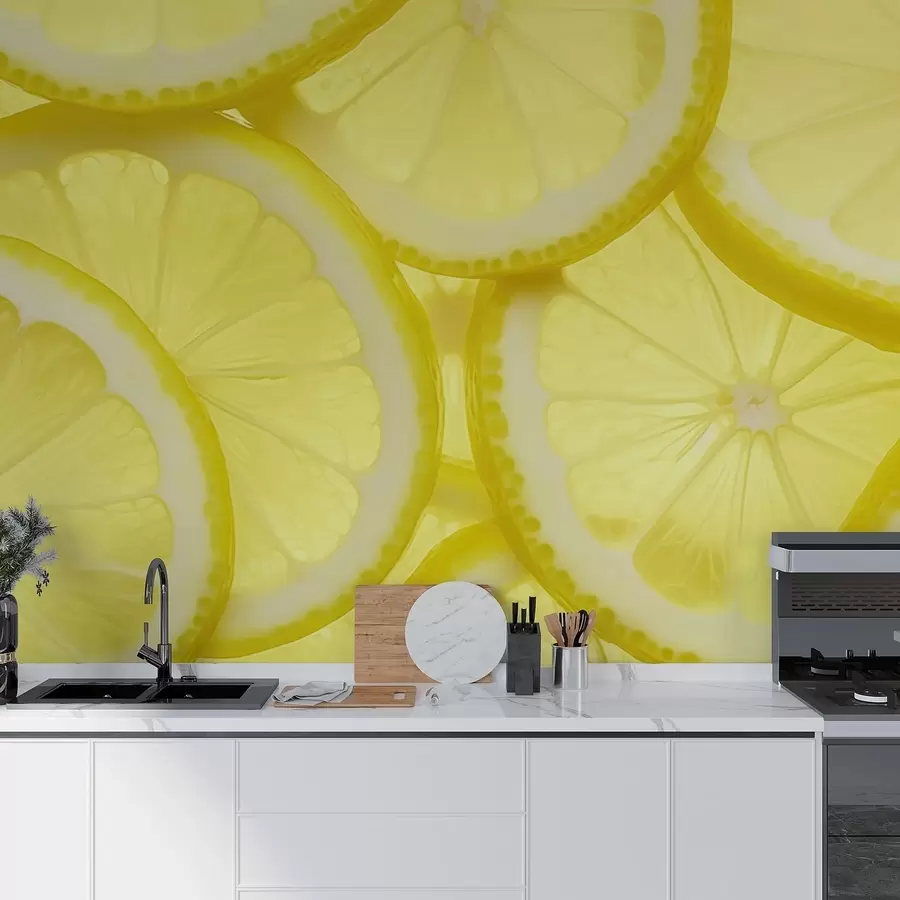 wall murals Lemon Slice Texture w05351