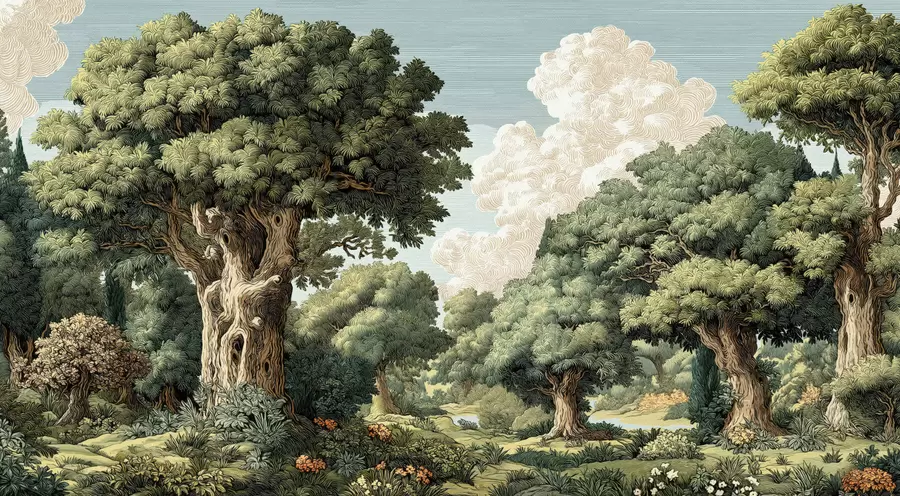 wall murals A forest w05333