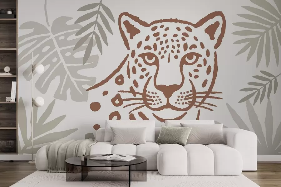 wall murals Leopard among the foliage w05396v1