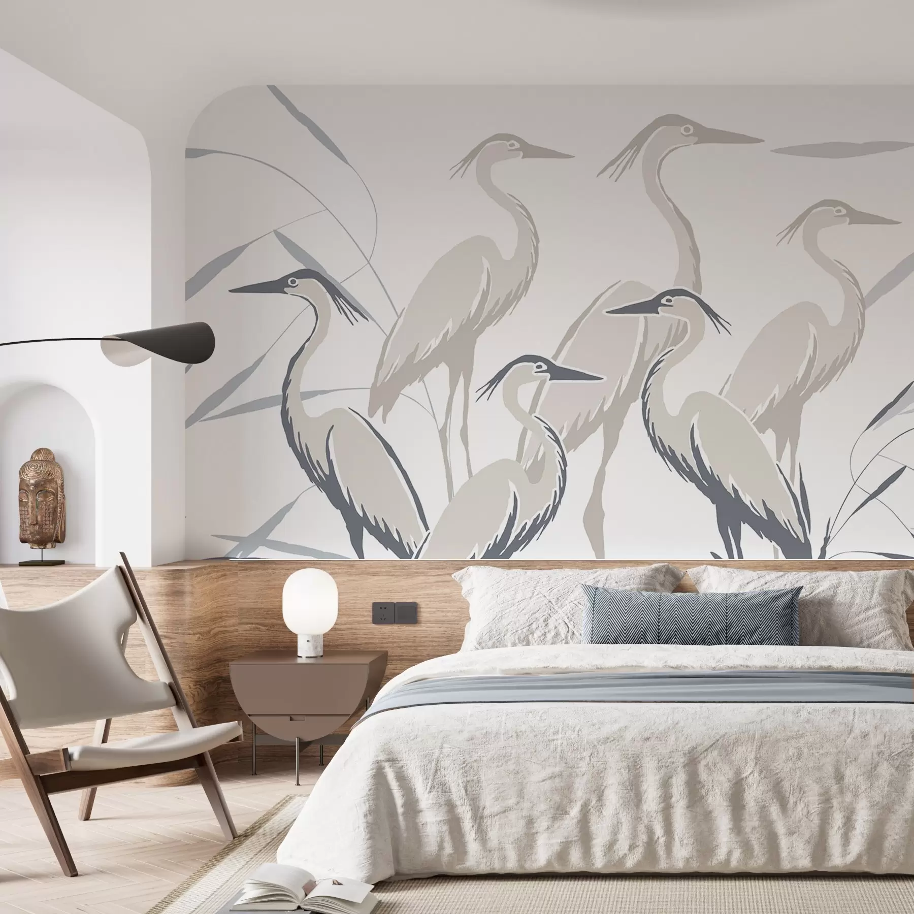 wall murals Herons w05397