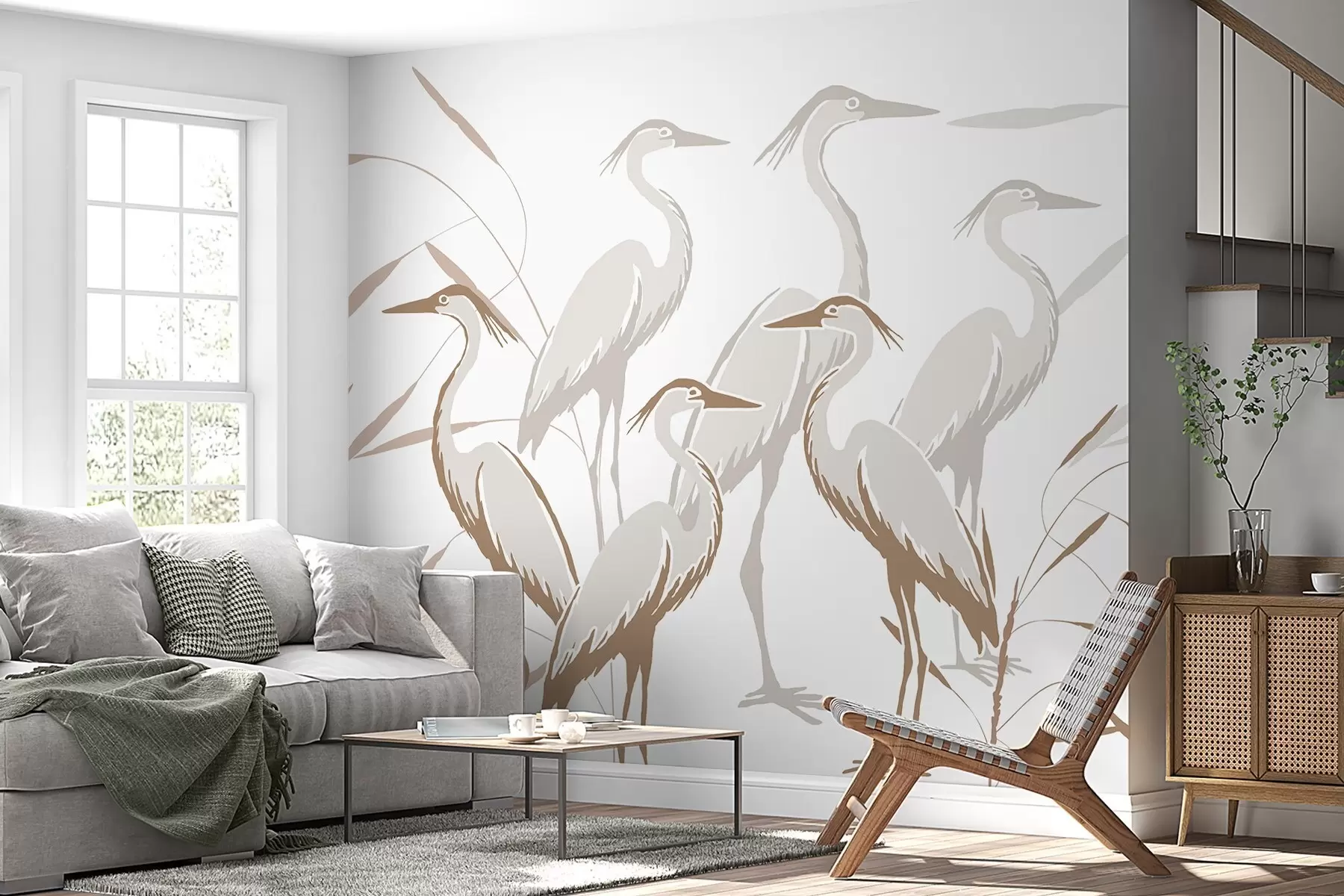 wall murals Herons w05397v1