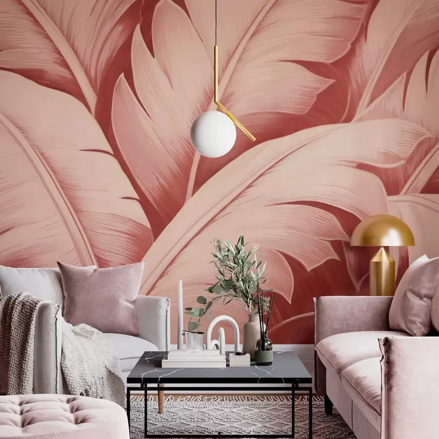 wall murals Large banana leaves w04991v1