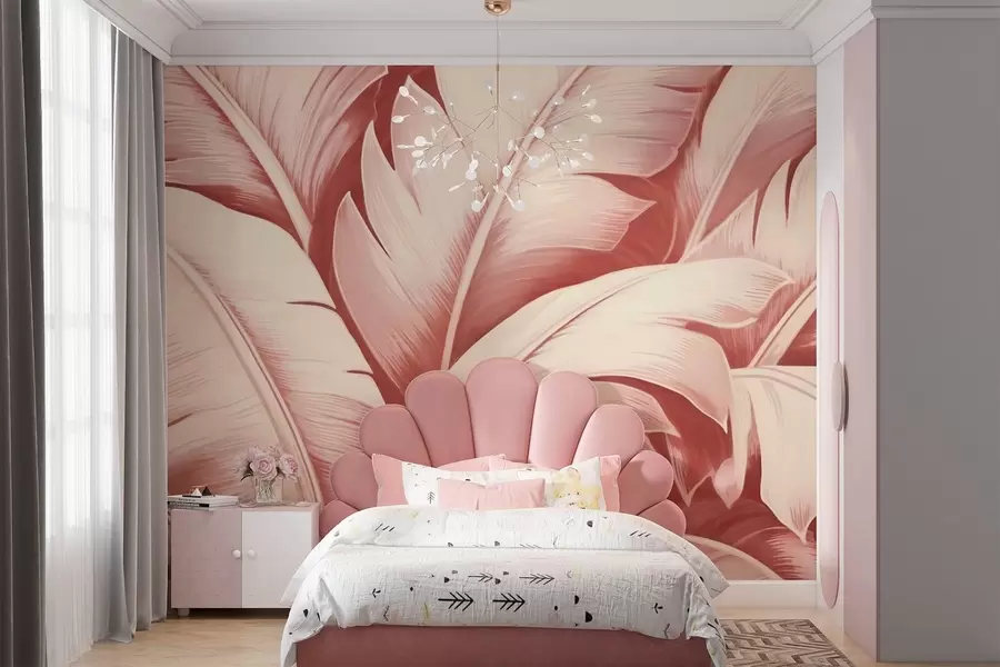 wall murals Large banana leaves w04991v1