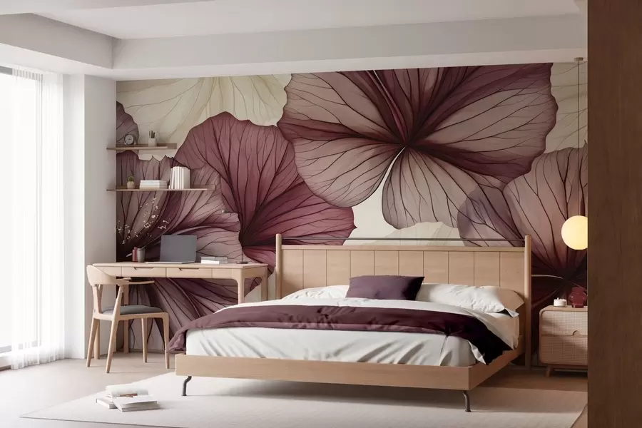 wall murals Large-scale blossoms w05443