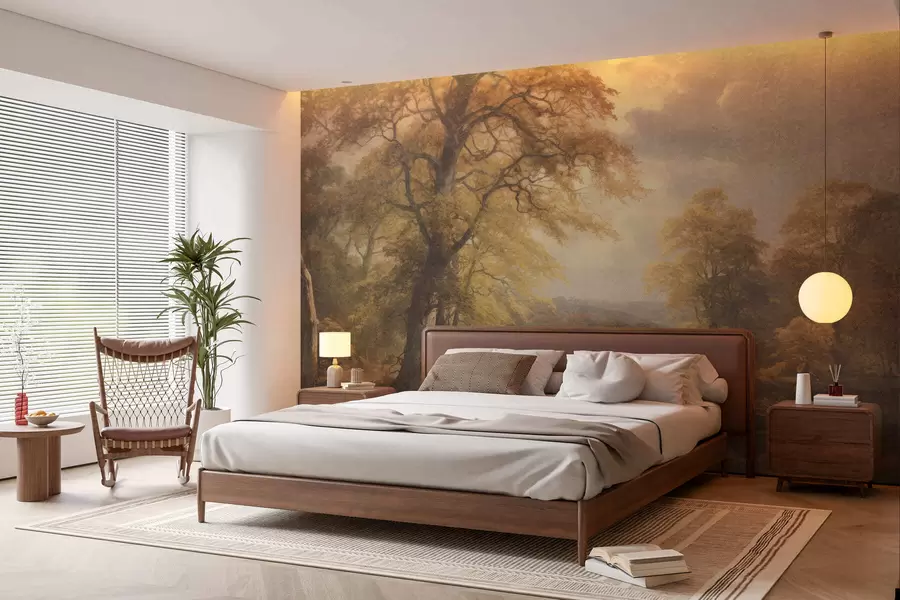 wall murals Vintage forest w05447