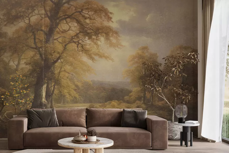 wall murals Vintage forest w05447