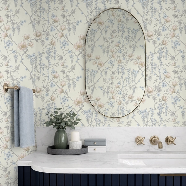 Wallpapers Delicate floral pattern with branches and flowers, Floral Wallpapers, a01159 : Uwalls.ie