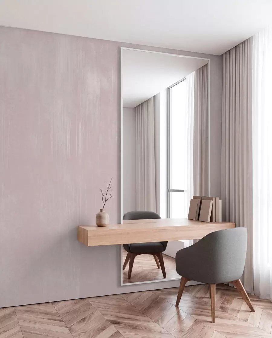 wall murals Soft pink background with delicate vertical texture w05121v2