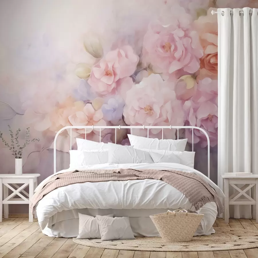 wall murals Delicate flowers w09599
