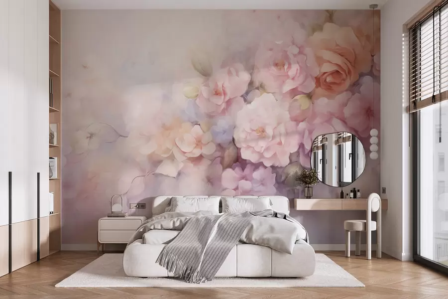 wall murals Delicate flowers w09599