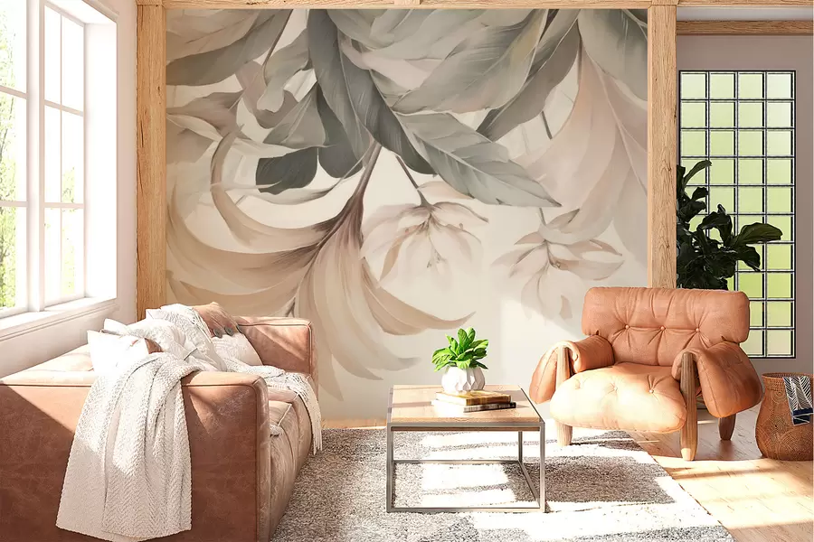 wall murals Exotic flowers w05376