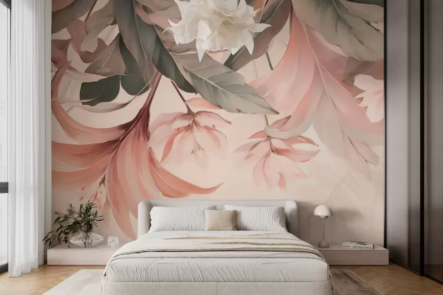 wall murals Exotic flowers w05376v1