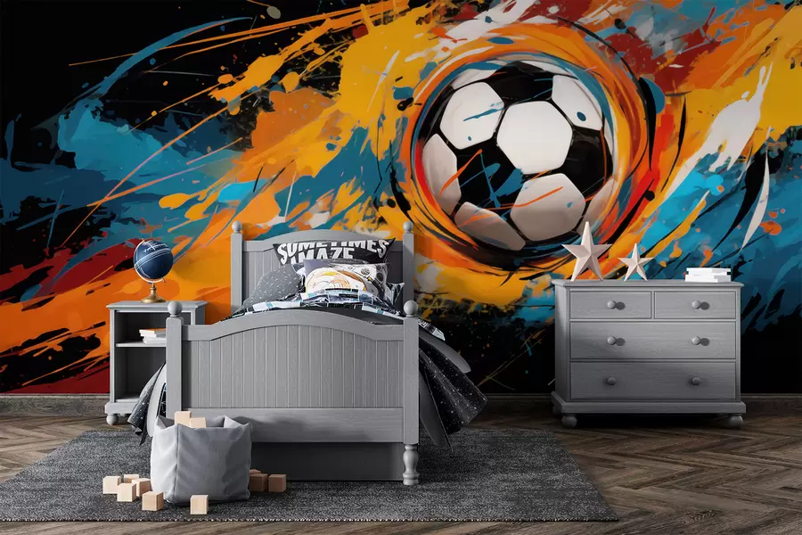 wall murals Soccer ball w05460