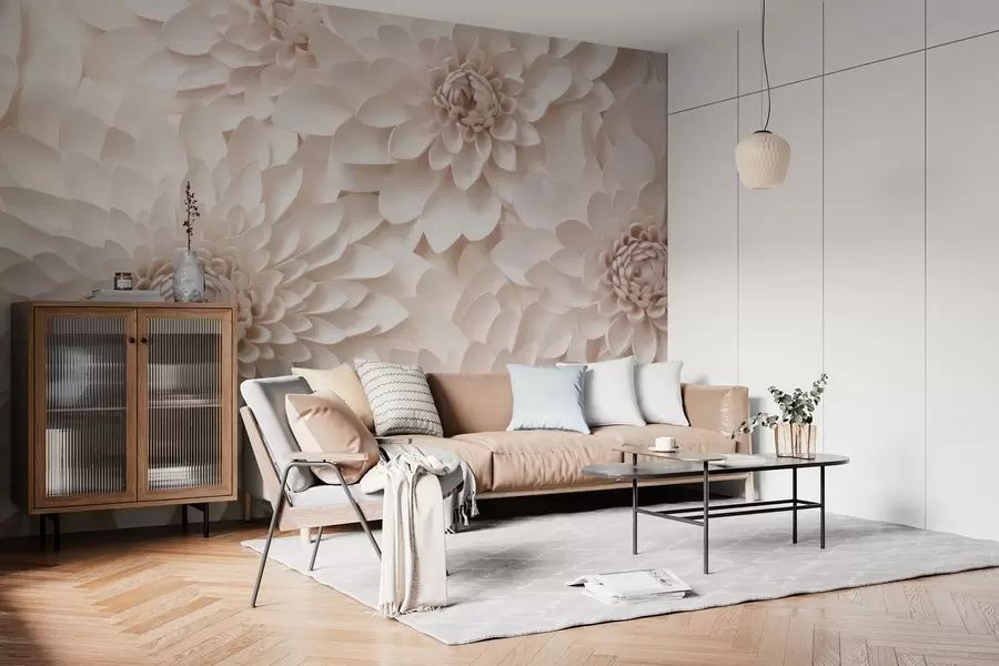 wall murals Large Flowers w05483