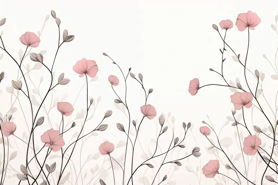 wall murals Wildflowers w05485