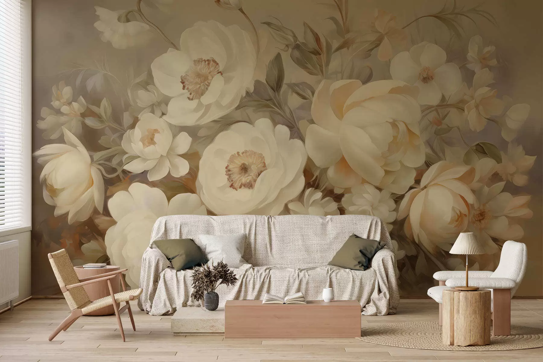 wall murals Lush bouquet w05491
