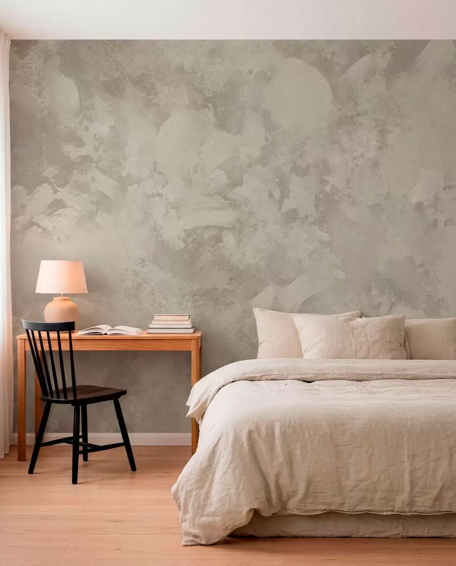 wall murals Minimalism abstract brush texture in beige tones w05160