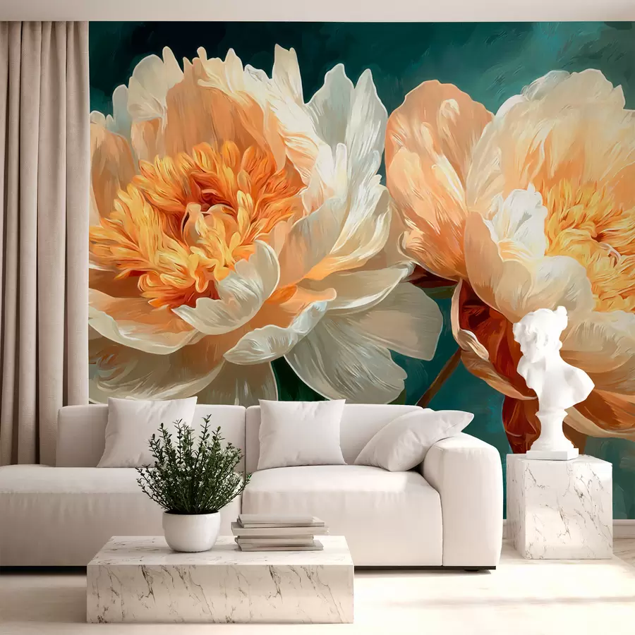 wall murals Peonies w05338