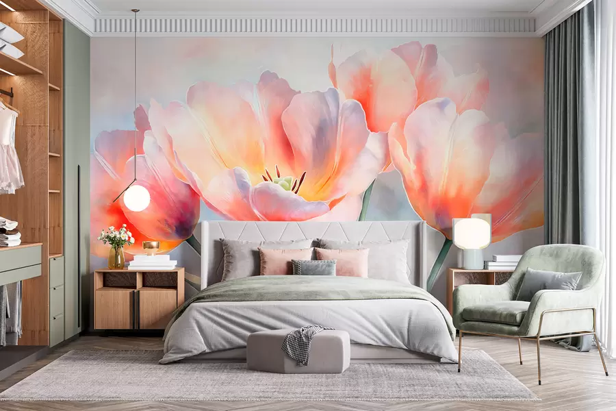 wall murals Tulips w05467