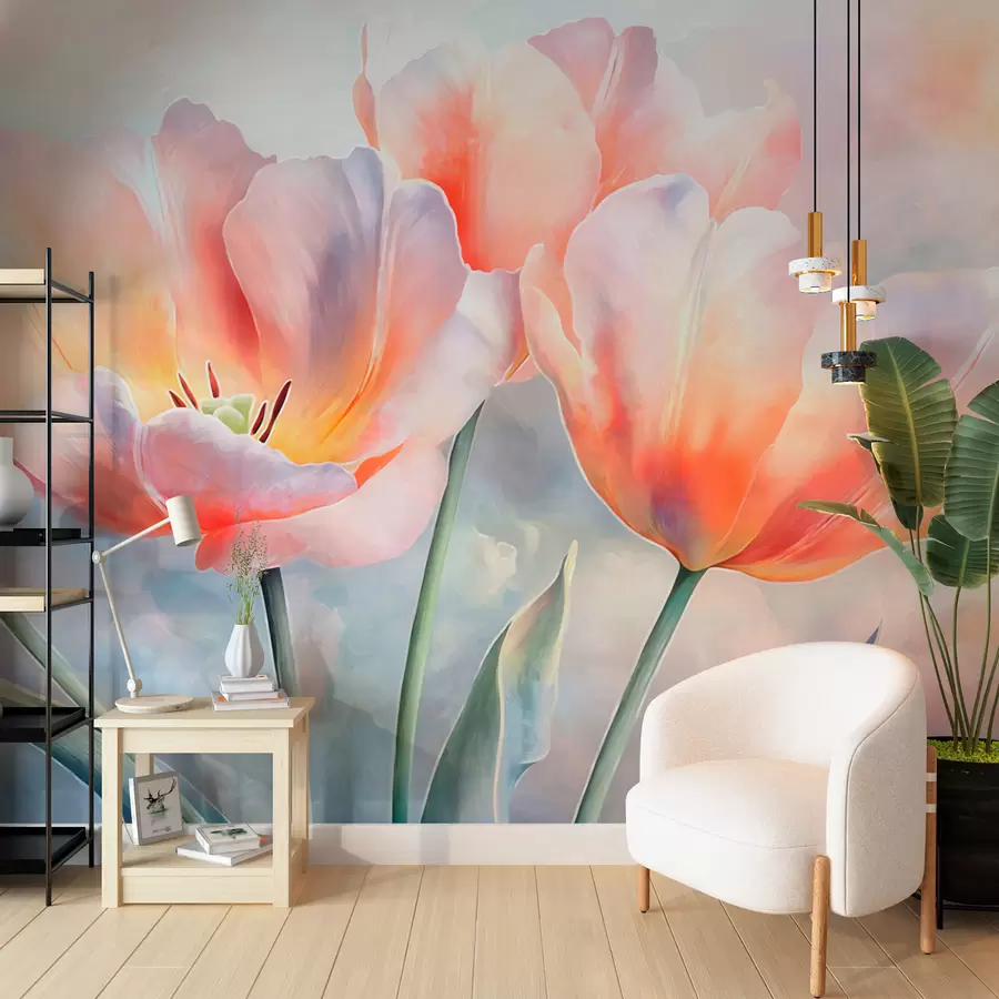 wall murals Tulips w05467