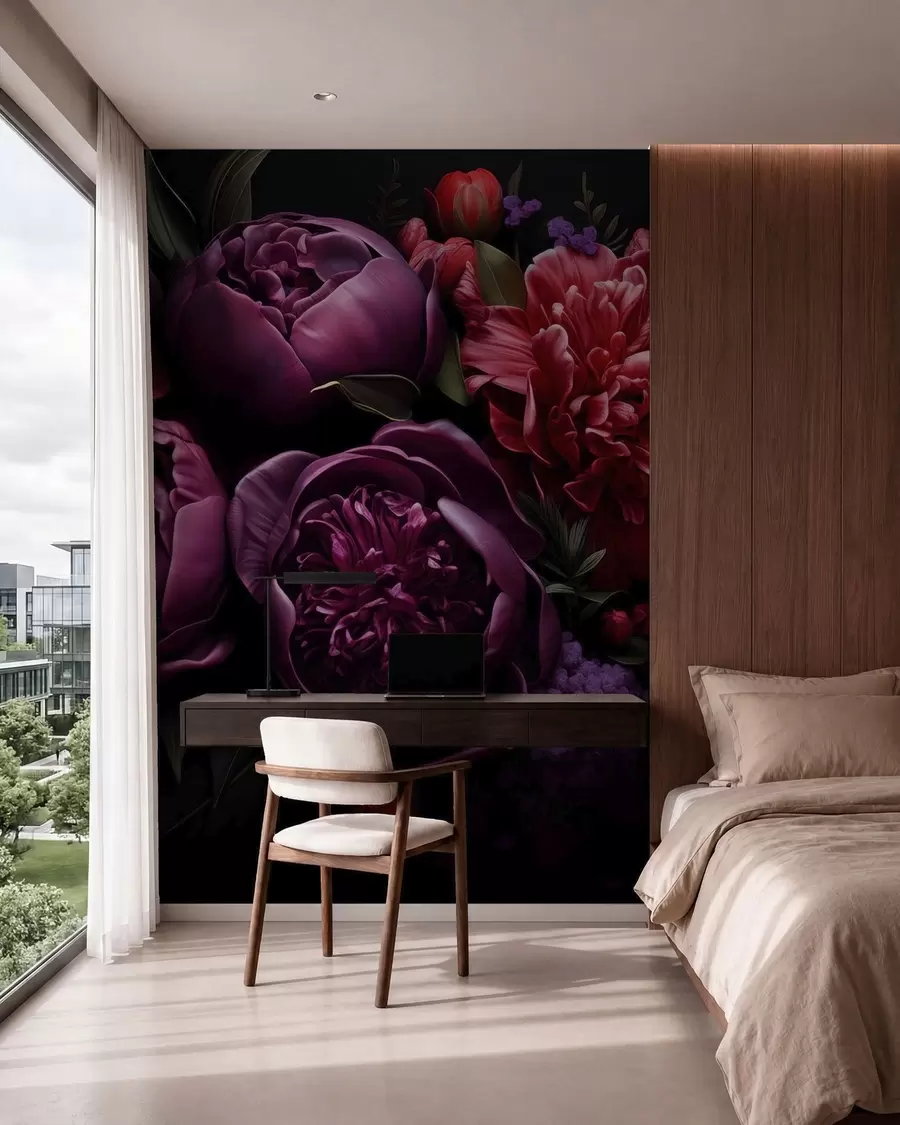 wall murals Peonies w05513