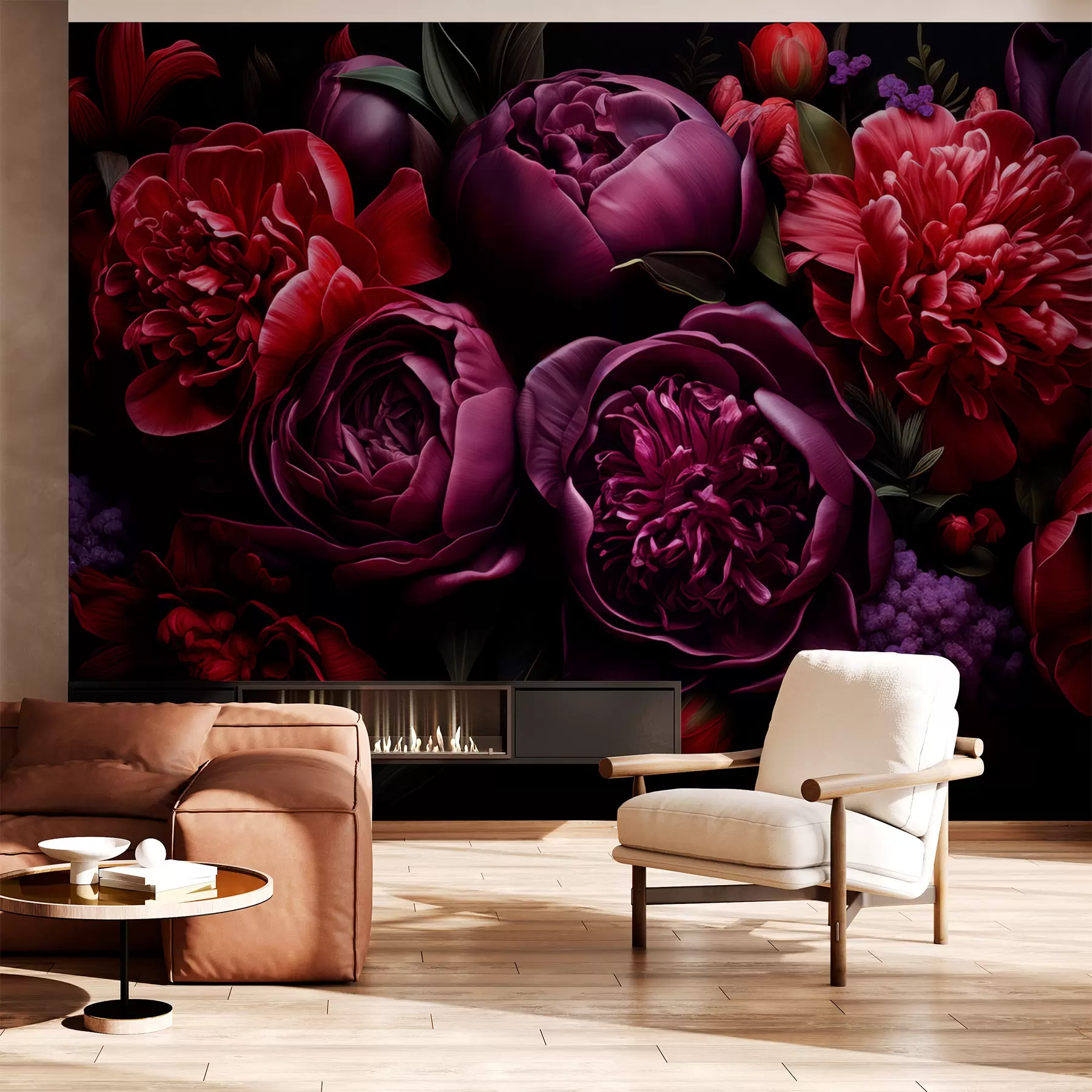 wall murals Peonies w05513