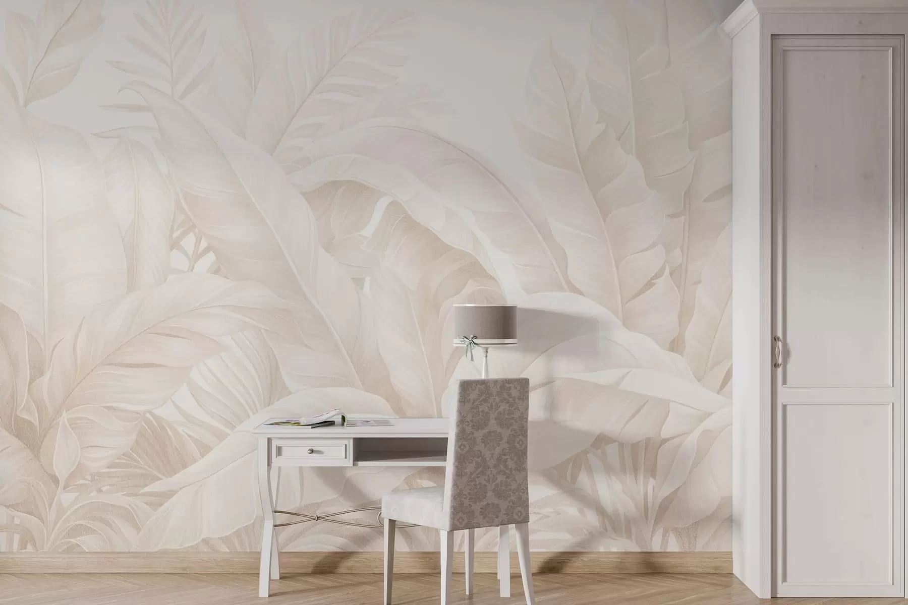 wall murals Vintage tropical leaves w05518