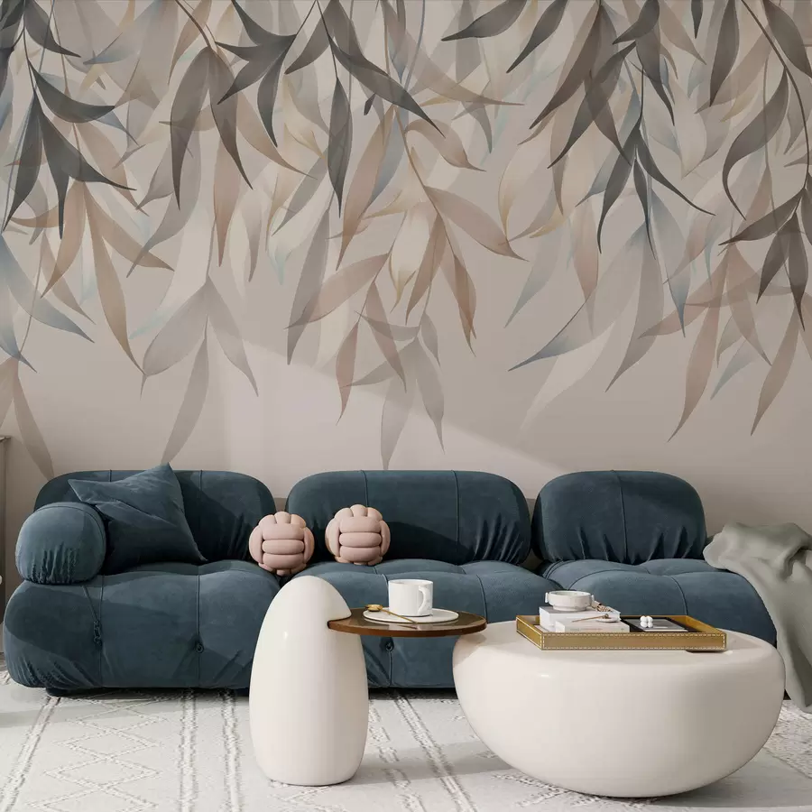 wall murals Dangling long leaves w05523