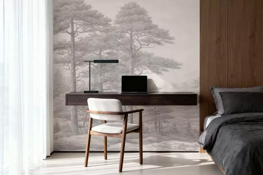 wall murals Vintage forest w05524