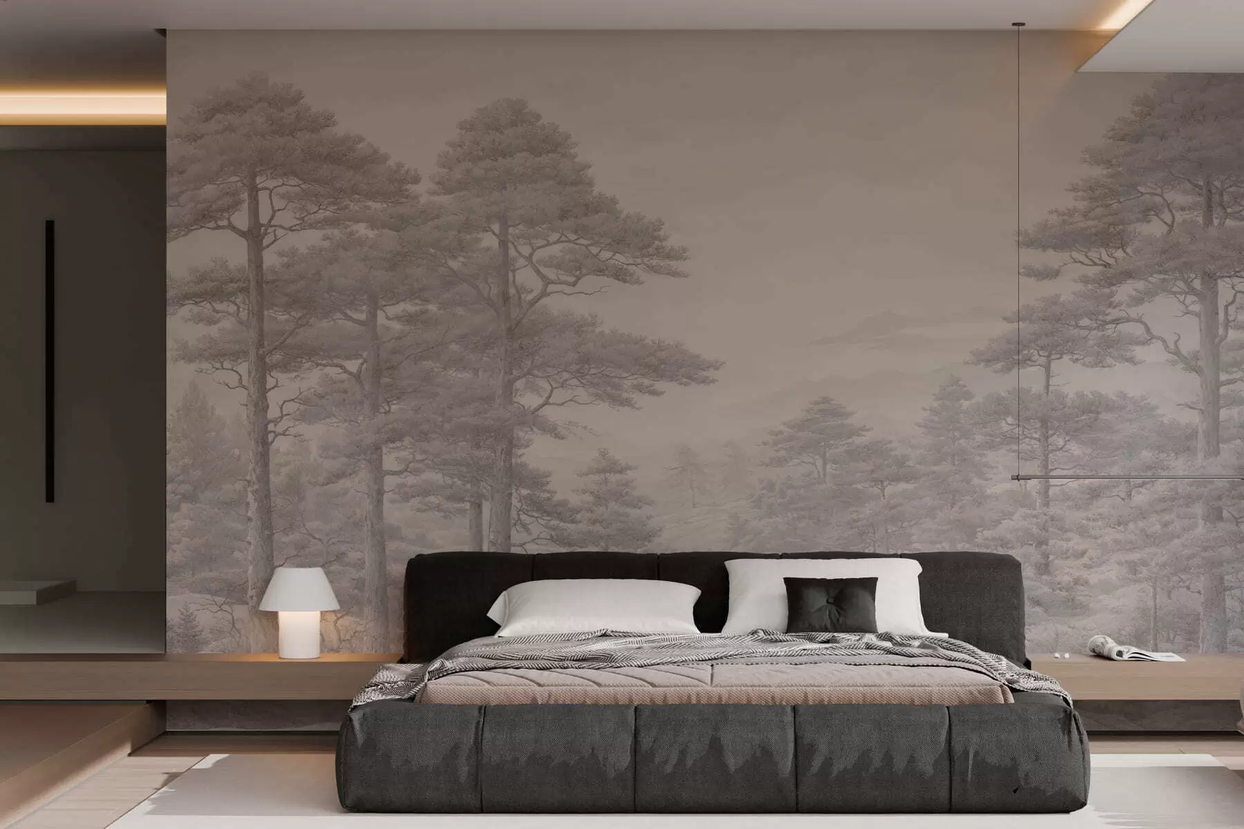 wall murals Vintage forest w05524